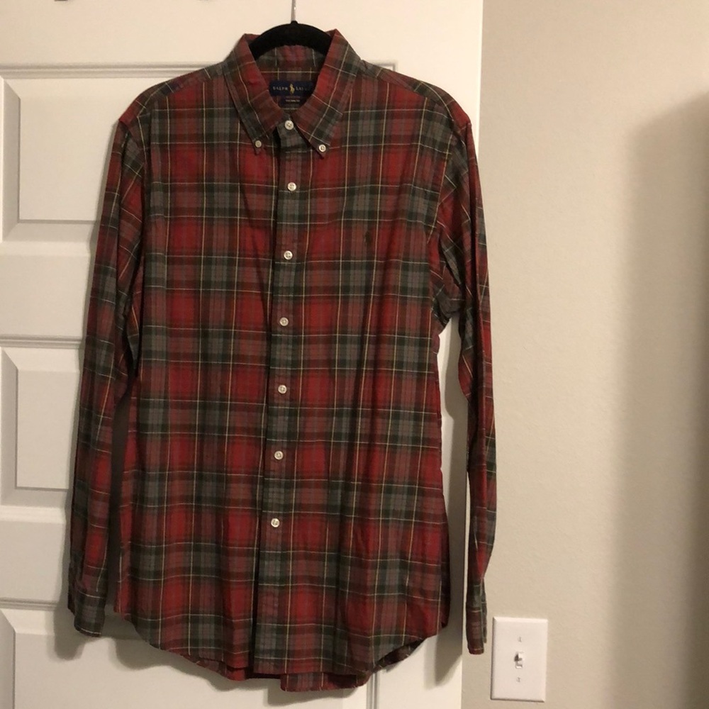 Ralph Lauren polo button down shirt, size large